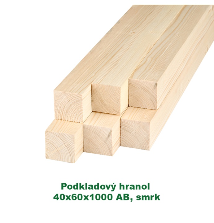 Podkladový hranol 40x60x1000