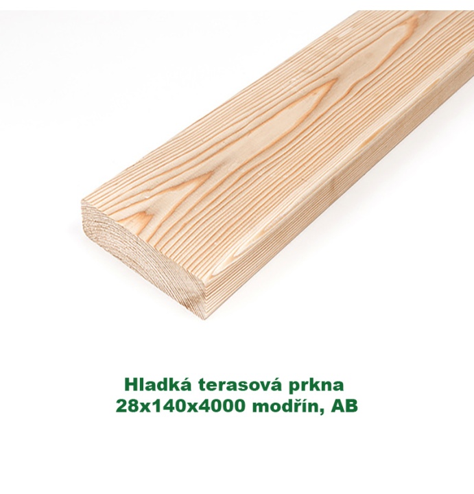 Hladká terasová prkna 28x140x4000