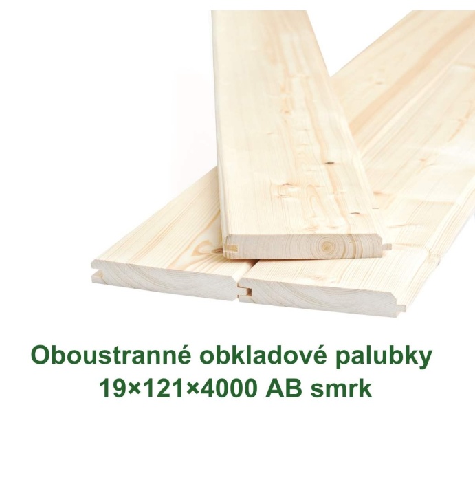 Oboustranná obkladové palubky «Klasik» 19x121x4000 (4)