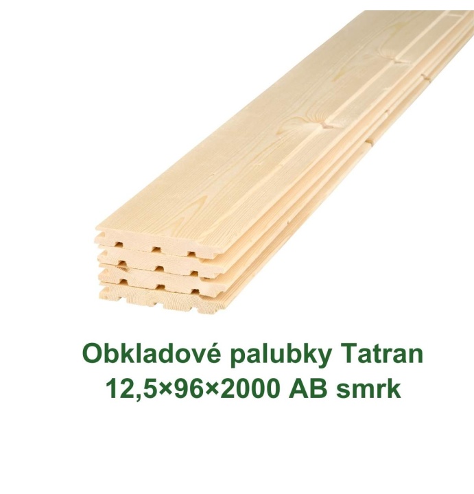 Obkladové palubky «Tatran» 12,5x96x2000 (10)