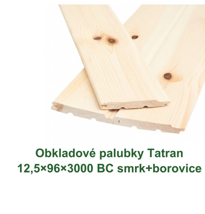 Obkladové palubky «Tatran» 12,5x96x3000 (10)