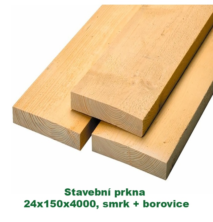 Stavební prkna 24x150x4000