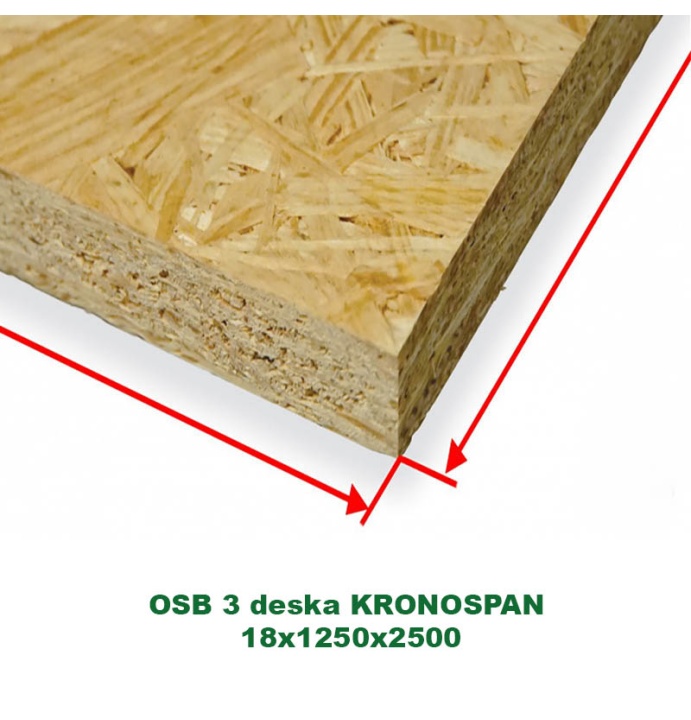 OSB 3 deska KRONOSPAN 18x1250x2500