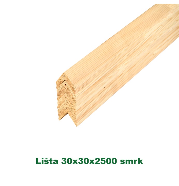 Lišta 30x30x2500