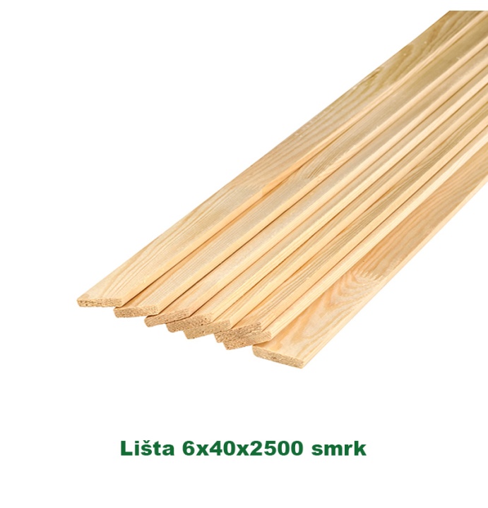Lišta 6x40x2500