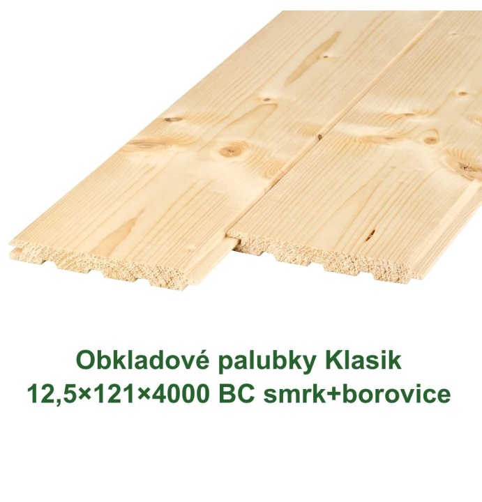 Obkladové palubky «Klasik» 12,5x121x4000 (8)