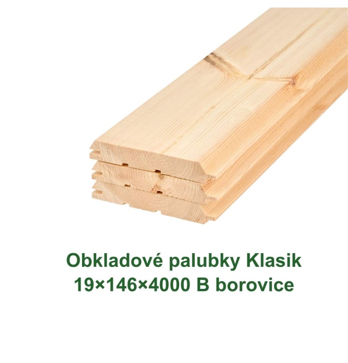 Obkladové palubky «Klasik» 19x146x4000 (4)