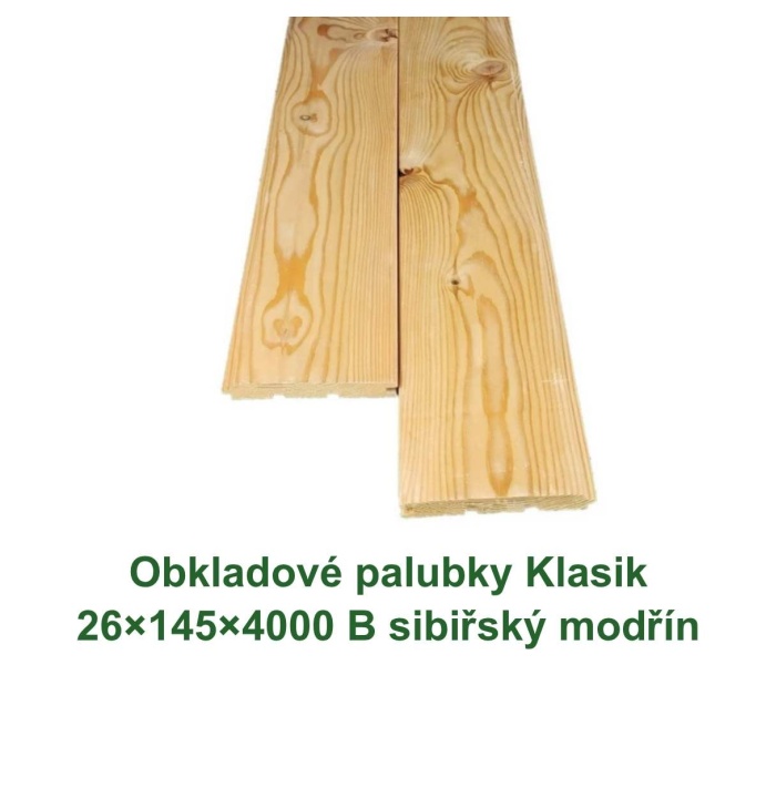 Obkladové palubky «Klasik» 26x145x4000 (4)