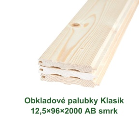 Obkladové palubky «Klasik» 12,5x96x2000 (10)