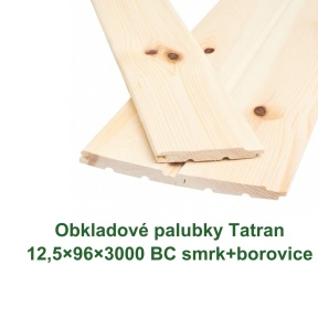 Obkladové palubky «Tatran» 12,5x96x3000 (10)