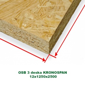 OSB 3 deska KRONOSPAN 12x1250x2500