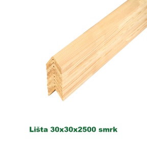 Lišta 30x30x2500
