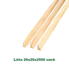Lišta 20x20x2500