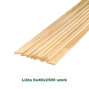 Lišta 6x40x2500