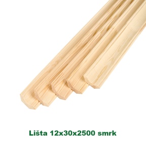Lišta 12x30x2500