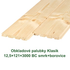 Obkladové palubky «Klasik» 12,5x121x3000 (8)
