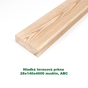 Hladká terasová prkna 28x140x4000