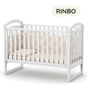 Dětská postýlka Rinbo Gekko Kids 120x60-dětská postýlka, bílá 