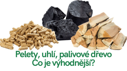 Pelety, uhlí, palivové dřevo. Co je výhodnější?