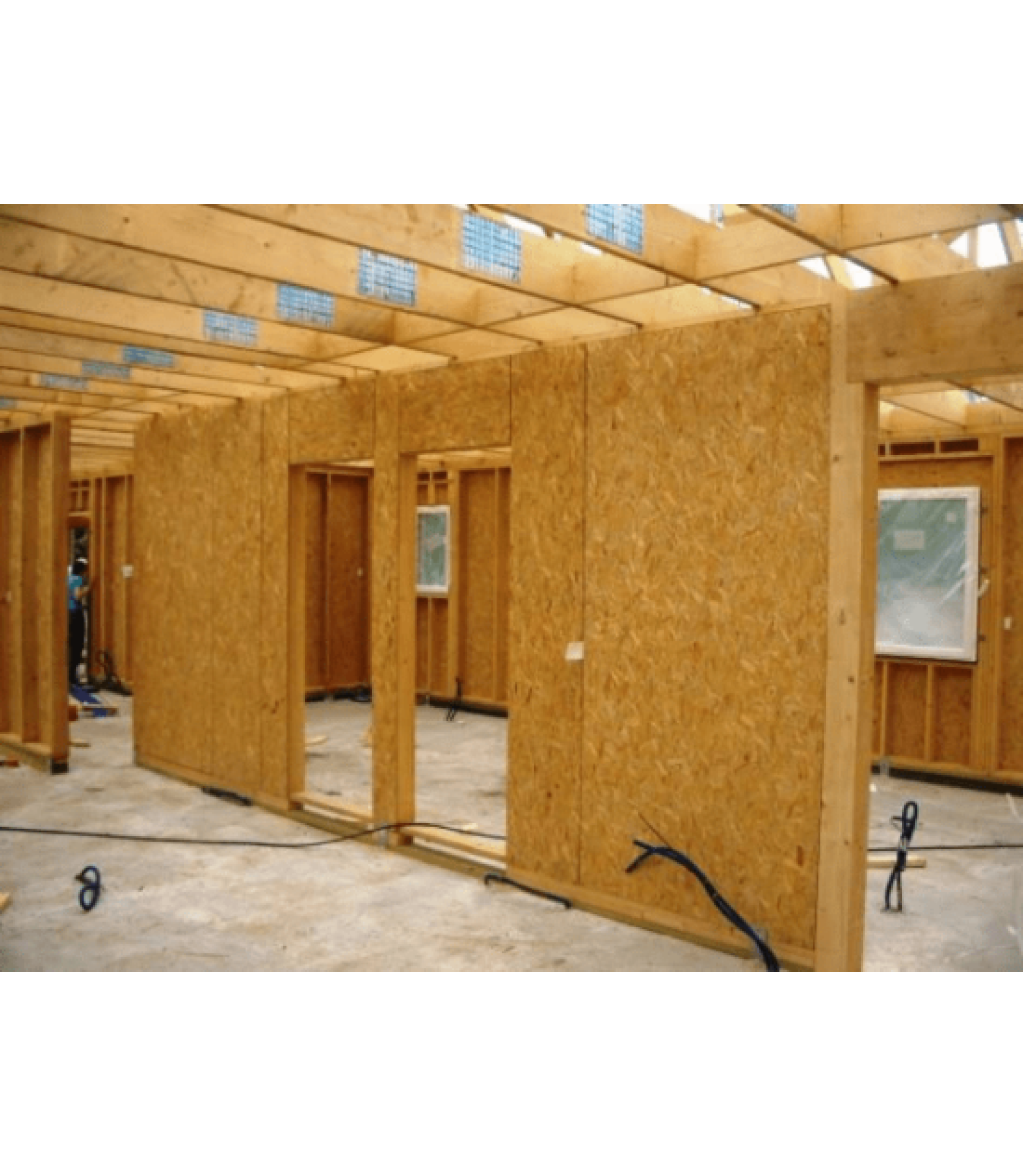 OSB desky v rámové výstavbě